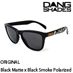 DANG SHADES ﾀﾞﾝｼｪｲﾃﾞｨｰｽﾞORIGINAL Black Matte x Black Smoke Polarized（偏光レンズ）Yuya Akada Design
