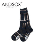完売 ANDSOX アンドソックス PILE LONG Mexcan 靴下 スノーボード MADE IN JAPAN