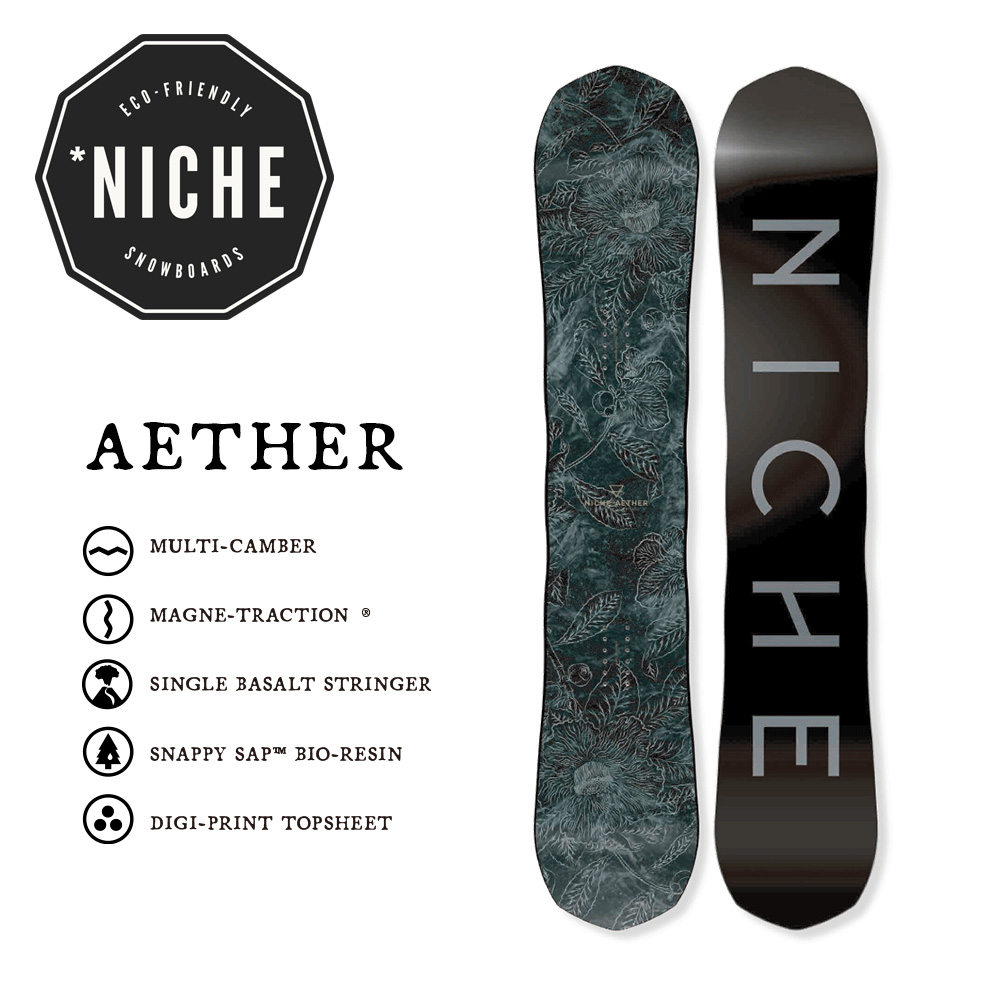 早期予約10%OFF 23-24モデル NICHE Snowboards Aether ニッチスノーボード イーサー