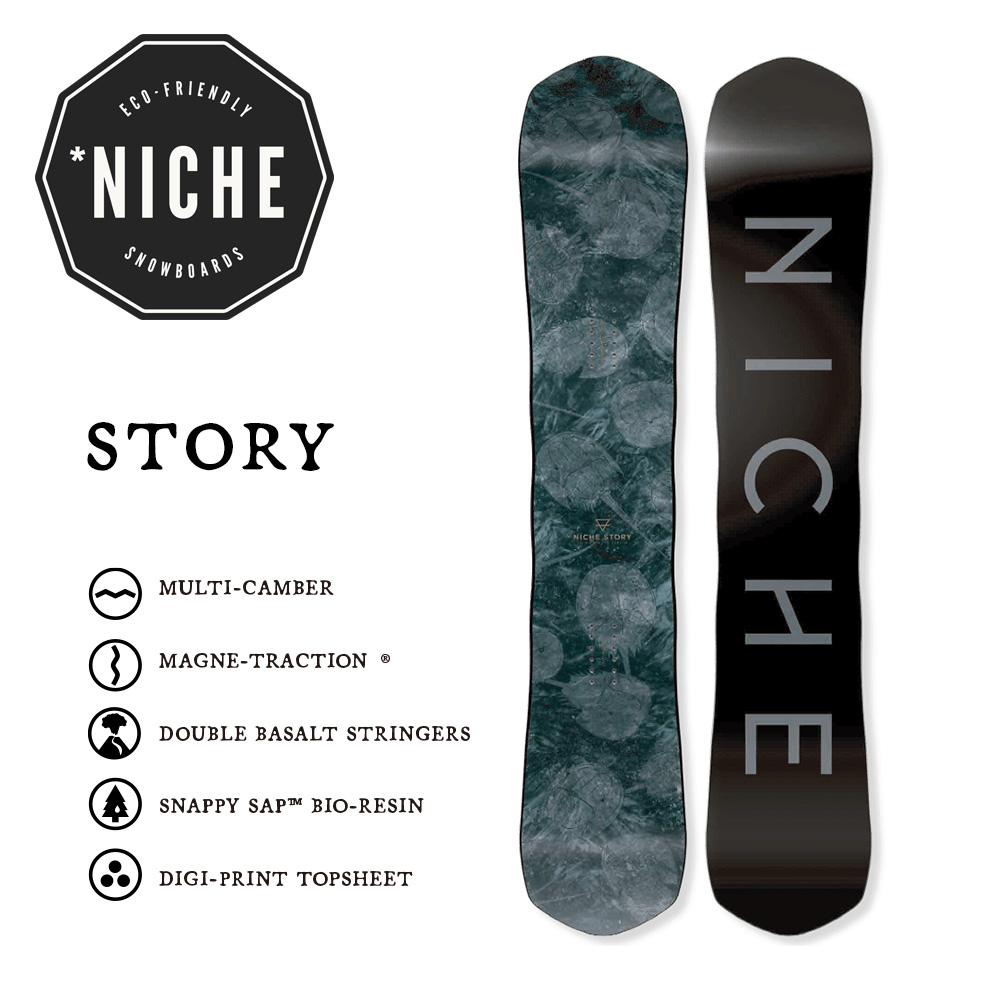早期予約10%OFF 23-24モデル NICHE Snowboards Story ニッチスノーボード ストーリー