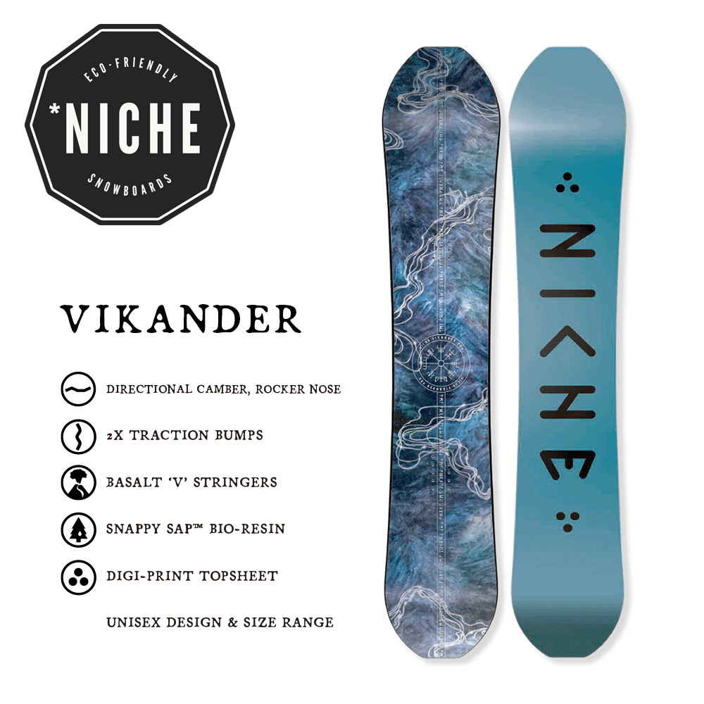 23-34モデル NICHE Snowboards VIKANDER ニッチスノーボード