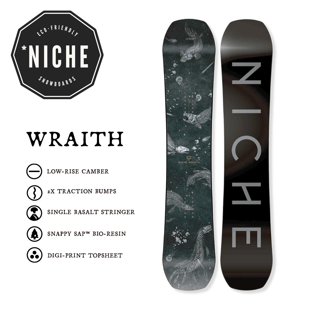 早期予約10%OFF 23-24モデル NICHE Snowboards Wraith ニッチスノーボード レイス