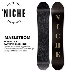 安い購入NICHE スノーボード　MAELSTROME 154cm ボード