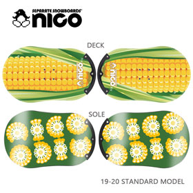 完売 セパレートスノーボード NICO 20-21継続モデル ニコ スタンダード NICO-RN センターガード付き