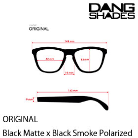 完売しました DANG SHADES ﾀﾞﾝｼｪｲﾃﾞｨｰｽﾞORIGINAL Black Matte x Black Smoke Polarized（偏光レンズ）Yuya Akada Design
